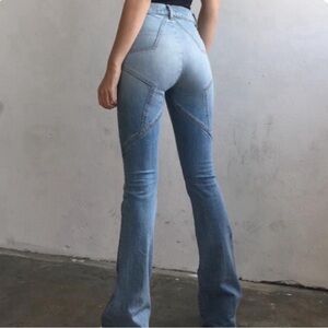 Revice Venus flare Star raw hem high waist super star jeans sz 29